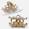 Clip Metal Dorado Para Cabello – Paq x 12 Unid