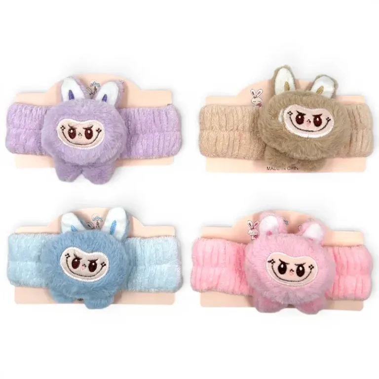 Vincha de Peluche Diseño – Paq x 12 Unid
