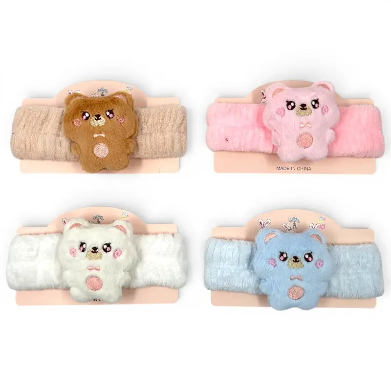 AYY002 (2) Vincha de Peluche Diseño – Paq x 12 Unid