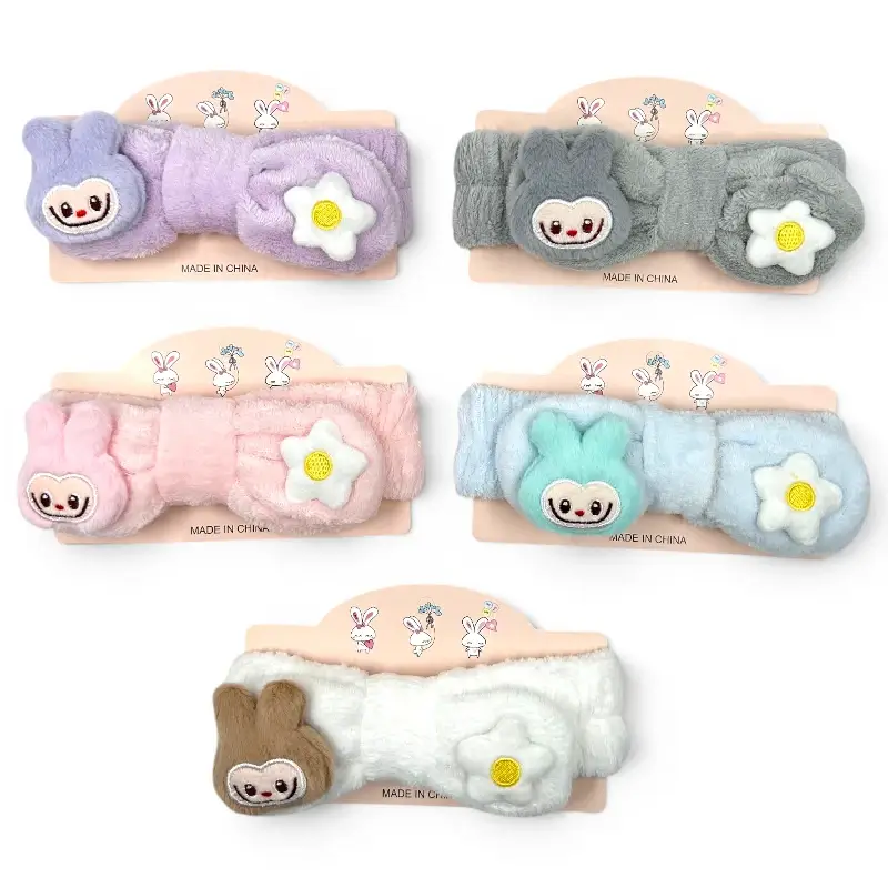 AYY004 (3) Vincha de Peluche Diseño – Paq x 12 Unid