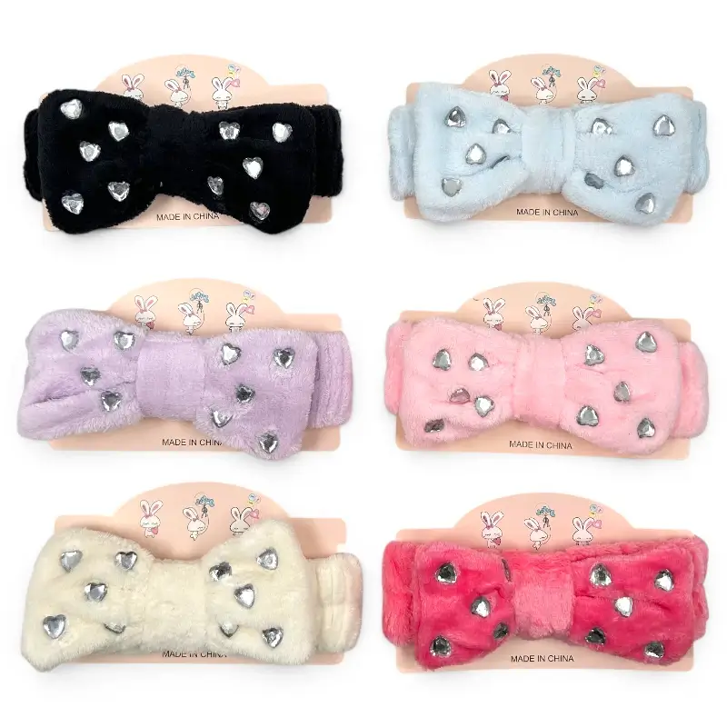 AYY005 (2) Vincha de Peluche Diseño – Paq x 12 Unid