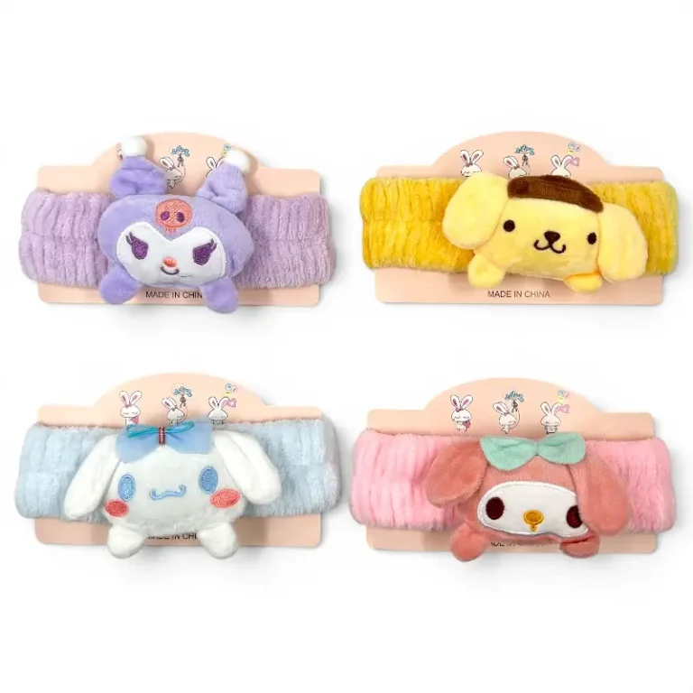 Vincha de Peluche Diseño – Paq x 12 Unid