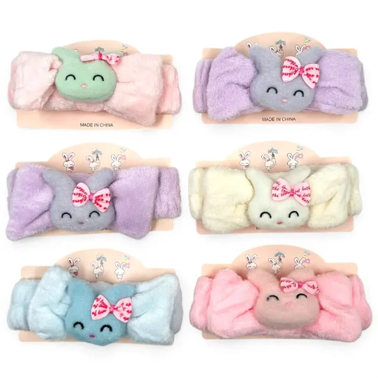 Vincha de Peluche Diseño – Paq x 12 Unid