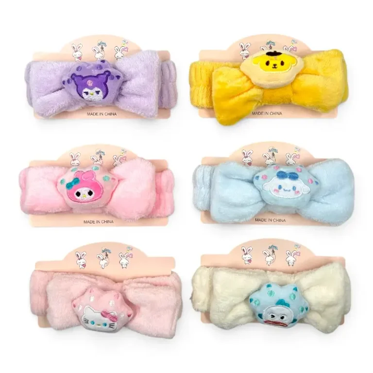 Vincha de Peluche Diseño – Paq x 12 Unid
