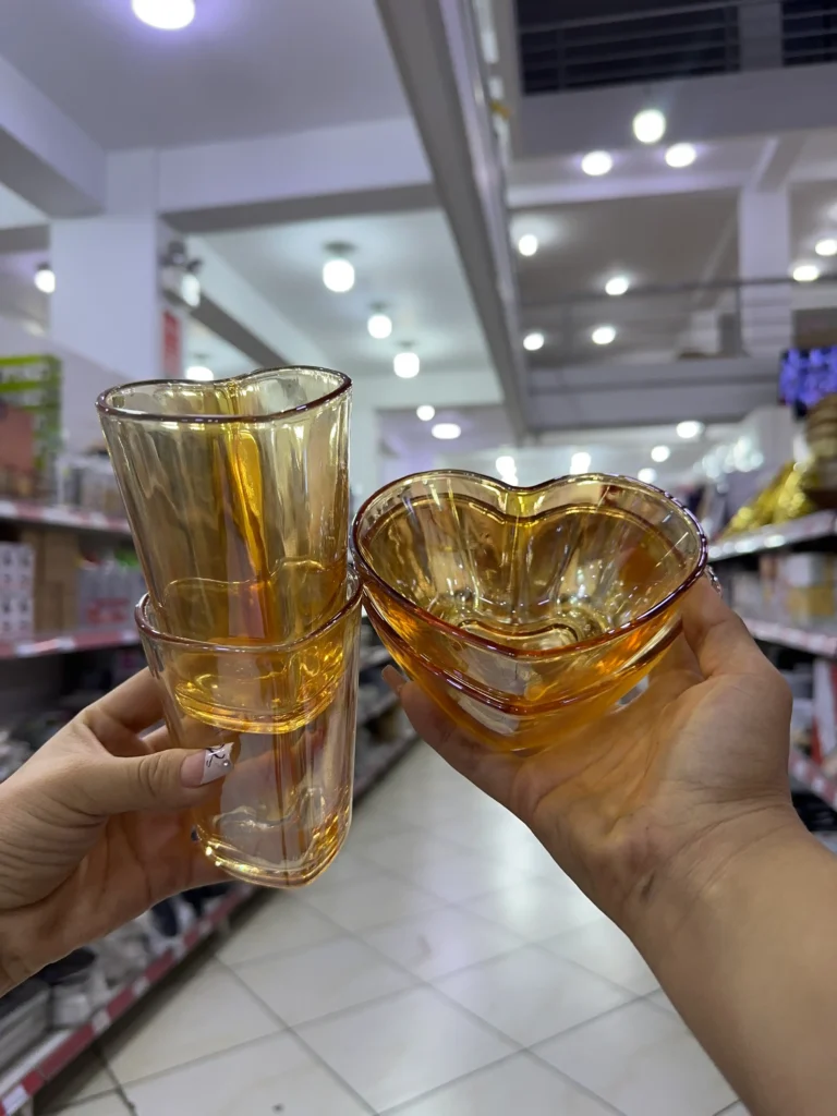 Set Cuencos y Vasos, 4 PCS