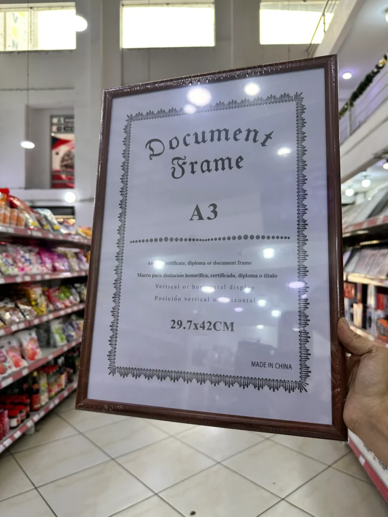 Cuadro para Certificado A3 29.7Cm X 42CM