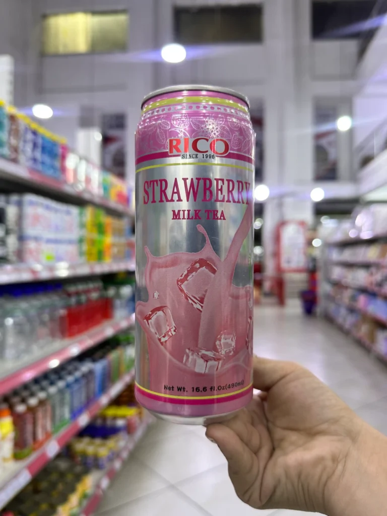Bebida Té Negro con Leche y Fresa 490ML