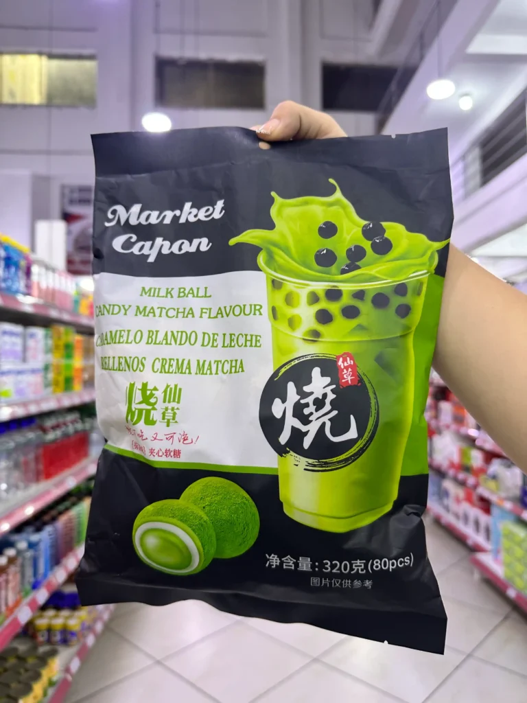 Caramelo de Leche Relleno de Crema Matcha 320G 80PCS