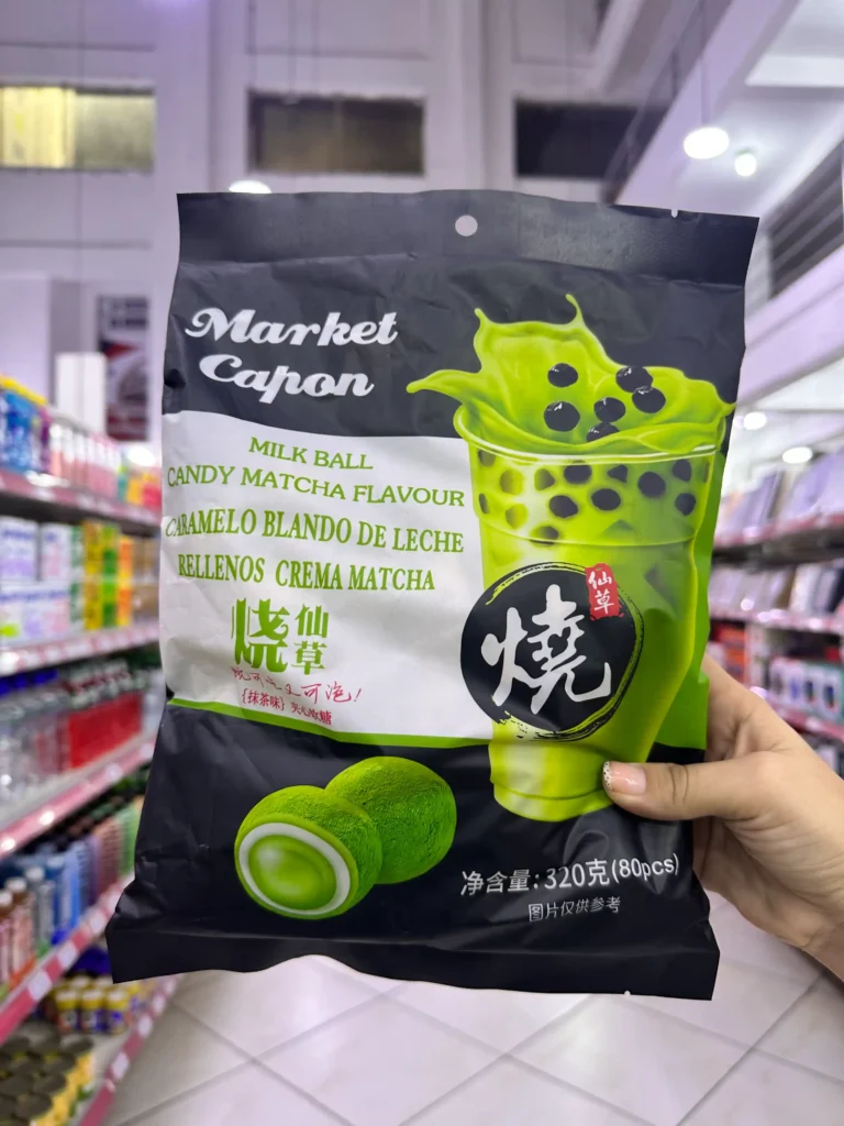 Caramelo de Leche Relleno de Crema Matcha 320G 80PCS