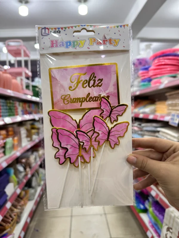 Adorno para Pastel de Mariposa 7PCS