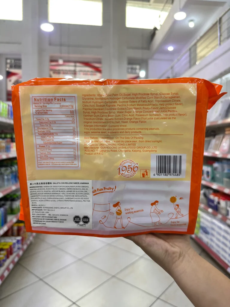 Galleta con Relleno Sabor a Naranja 443G
