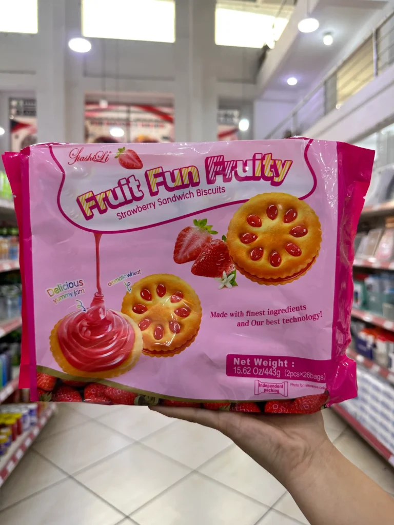 Galleta con Relleno Sabor a Fresa 443G