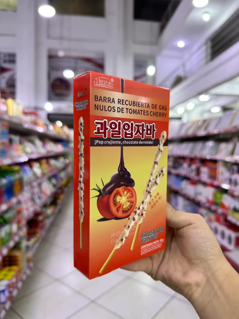 Palito Chocolate Blanco y Tomate Cherry 48G