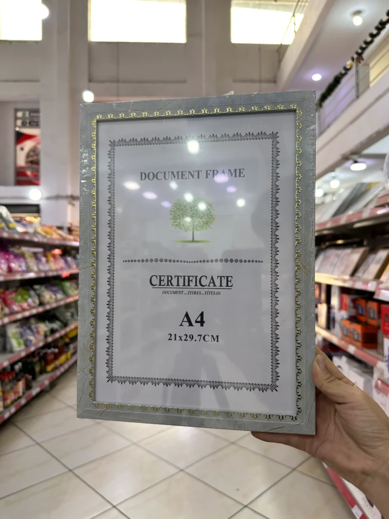 Cuadro para Certificado A4 21 X 29.7CM