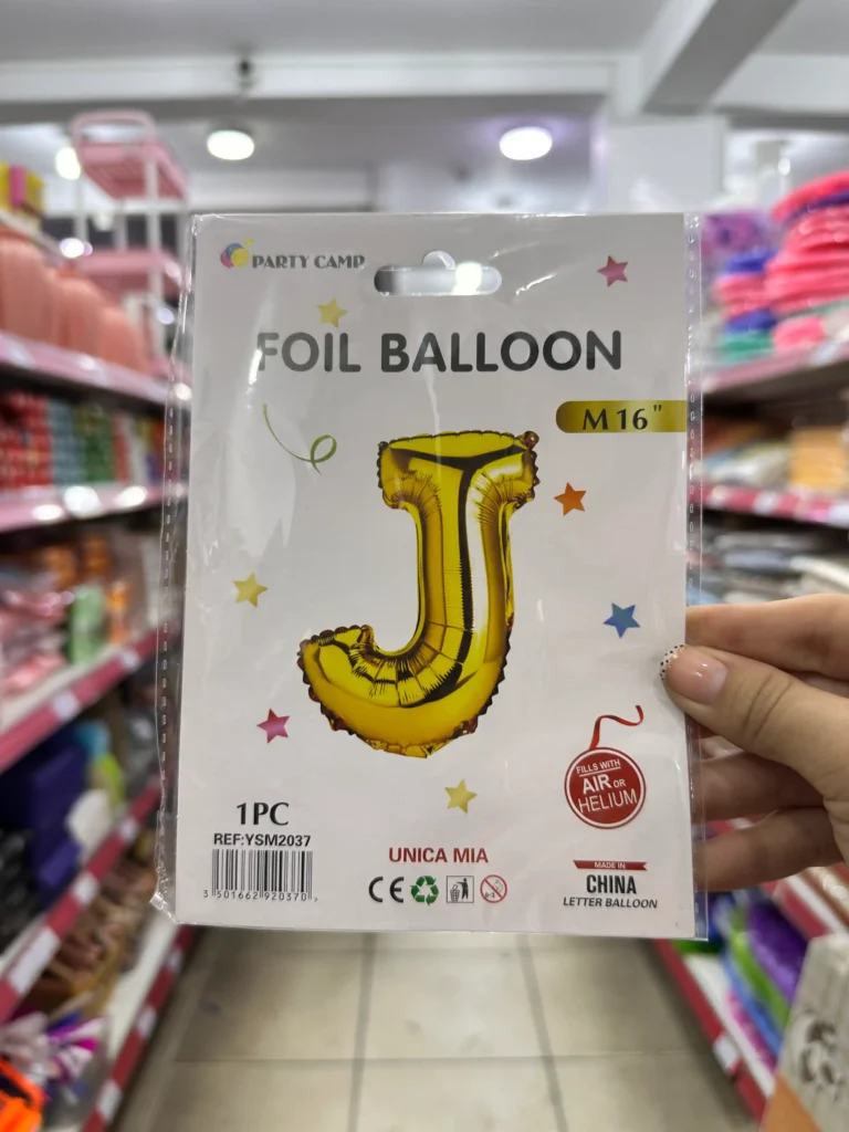 Globo de Letra 1PC