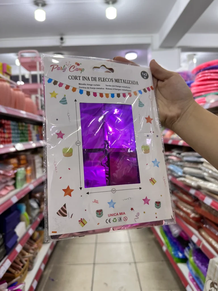 Cortina de Fiesta Metalizada 1 x 2M