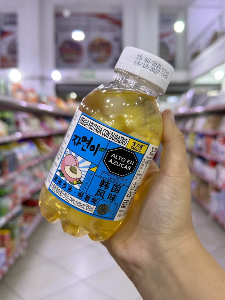 Bebida con Nata de Coco Sabor a Durazno 300ML