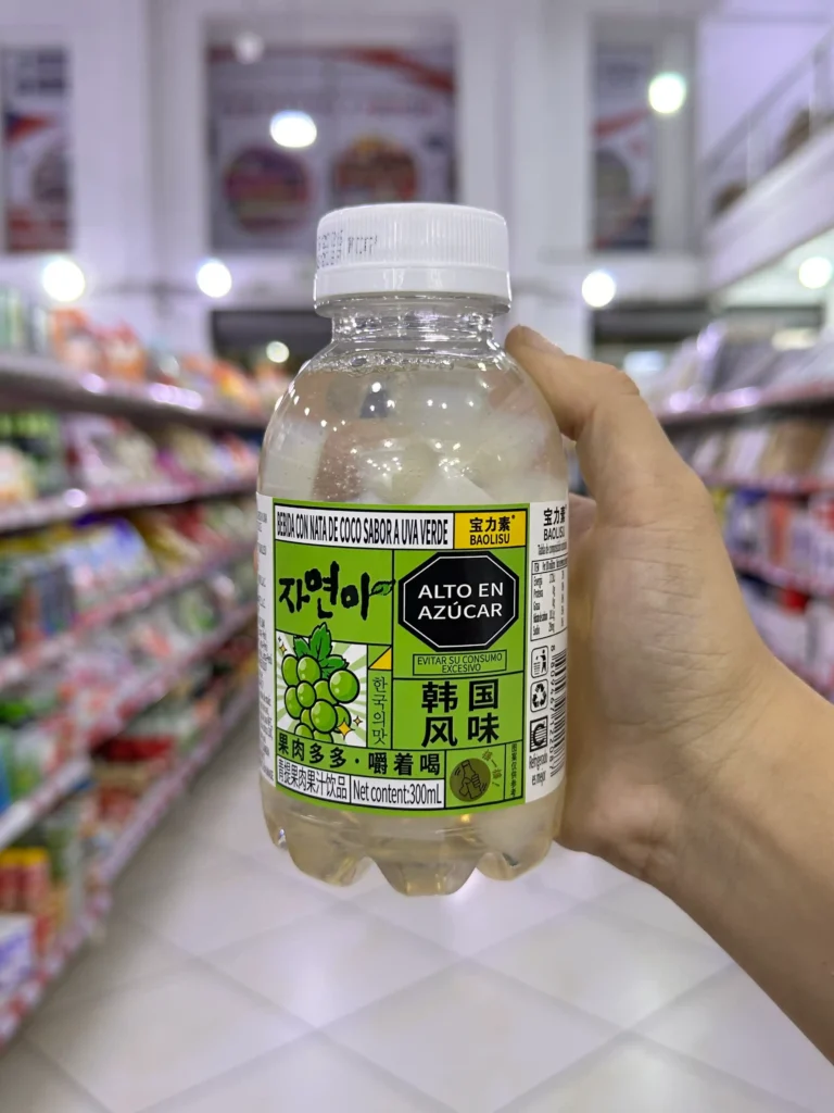 Bebida con Nata de Coco Sabor a Uva Verde 300ML