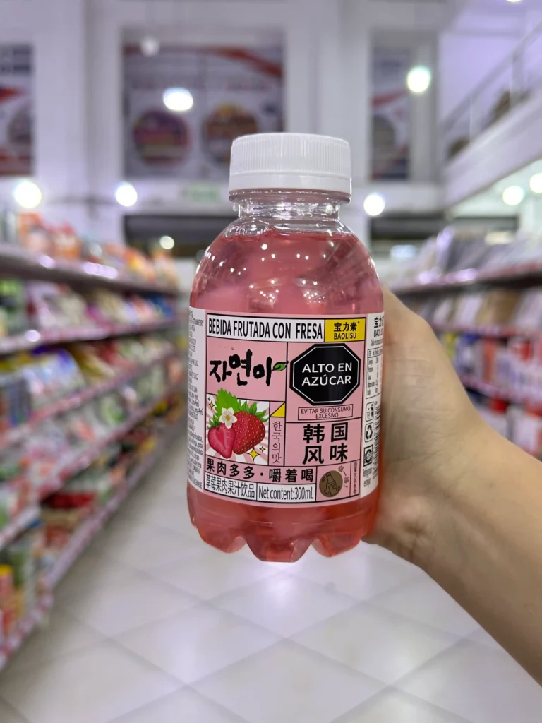 Bebida con Nata de Coco Sabor a Fresa 300ML