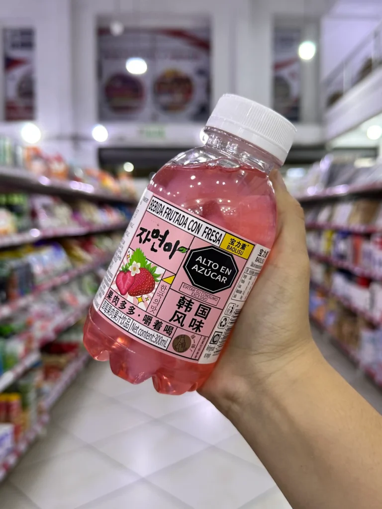 Bebida con Nata de Coco Sabor a Fresa 300ML